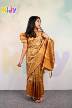 বেবি রেডি কাতান শাড়ি ( code 6)