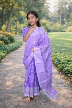 বেবি রেডি জামদানী শাড়ি ( code 57 )